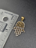 14k Gold Pendant - Hamsa Hand