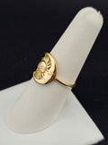 14K Gold Ring - Sun and Moon