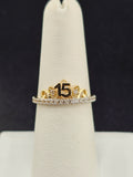 14K Gold Ring - Fifteen