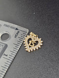 14k Gold Pendant - Fifteen