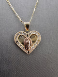 14k Gold Chain w/Pendant - Virgin Mary
