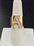 14K Gold Ring - Initial "A"