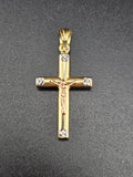 14k Gold Pendant - Jesus on Cross