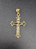 14k Gold Pendant - Jesus on Cross