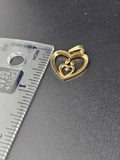 14k Gold Pendant - Hearts