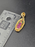 14k Gold Pendant - Virgin Mary