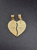 14k Gold Pendant - Virgin Mary Te Amo Break Apart