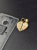 14k Gold Pendant - Te Amo Break Apart