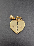 14k Gold Pendant - Te Amo Break Apart