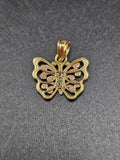 14k Gold Pendant - Butterfly