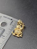 14k Gold Pendant - Owl