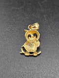 14k Gold Pendant - Owl