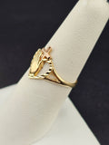 14K Gold Ring - Hand on Cross