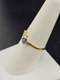 14K Gold Ring - Heart & Cross