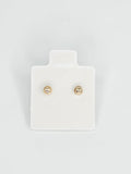 14K Gold Earrings - Circle Stud