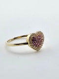 14k Gold Ring - Heart Design