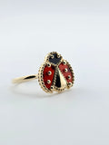 14k Gold Ring - LadyBug design